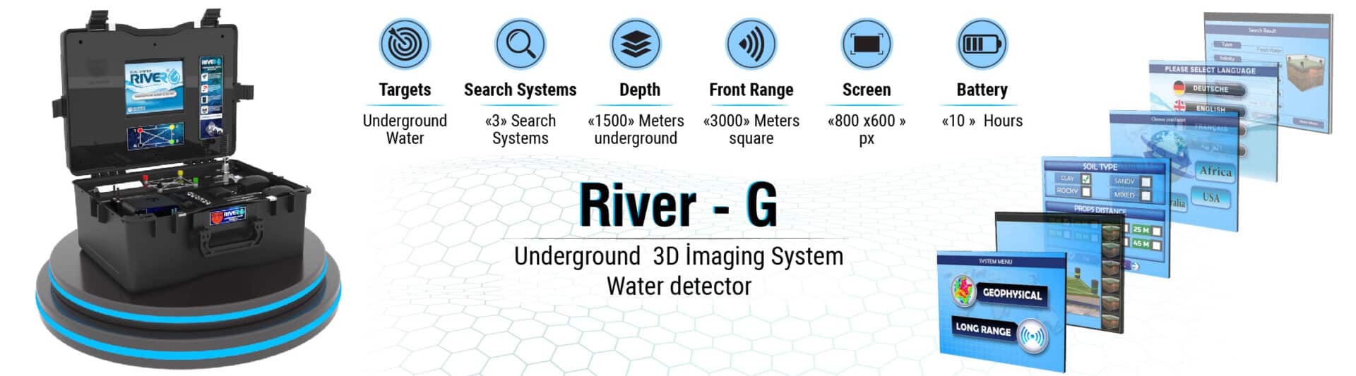 RIVER G 3 3D İmaging System Underground Water detection