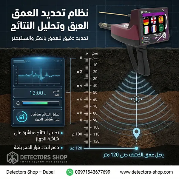 نظام تحديد العمق وتحليل النتائج