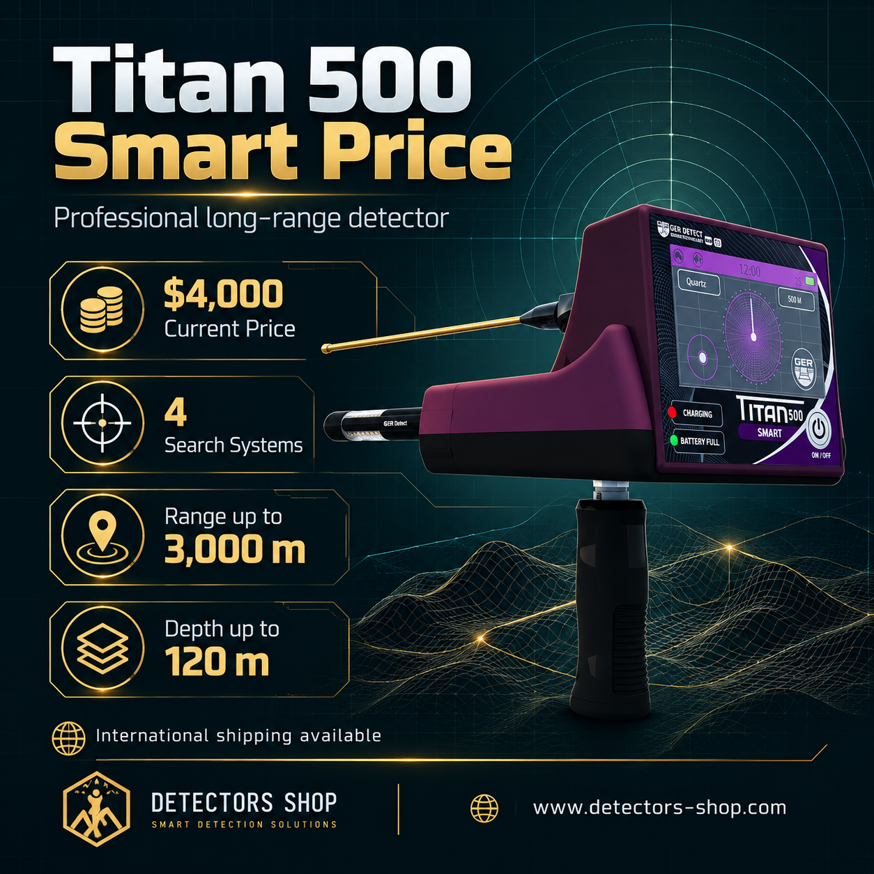 Titan 500 Smart Detector Price