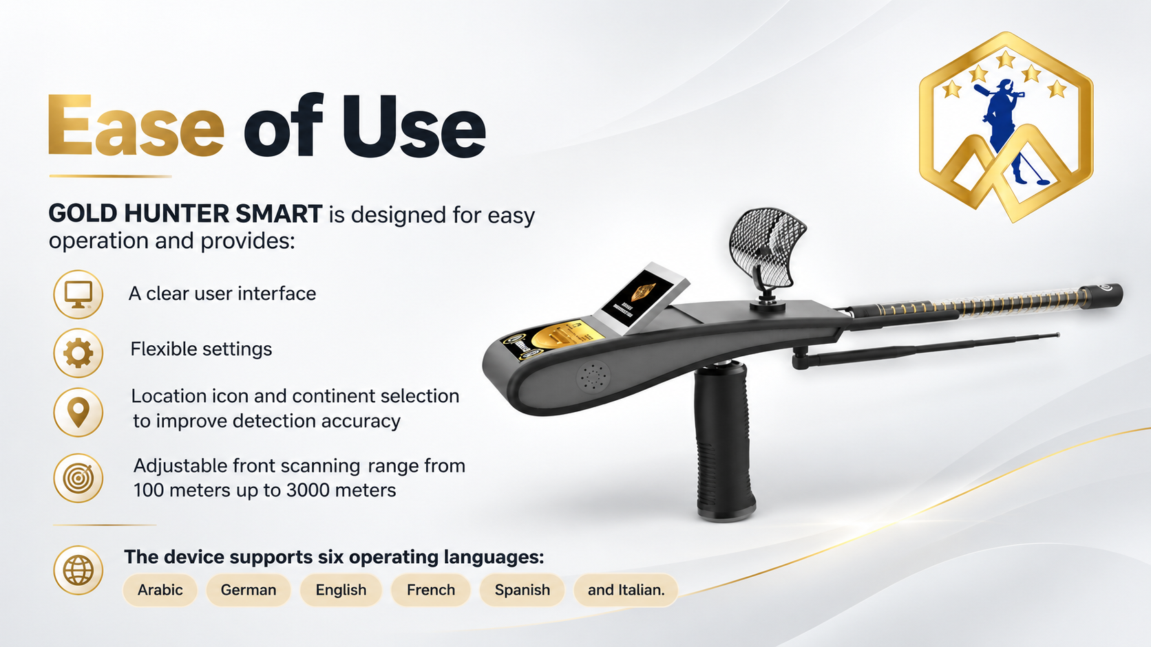 Ease of Use Gold hunter smart