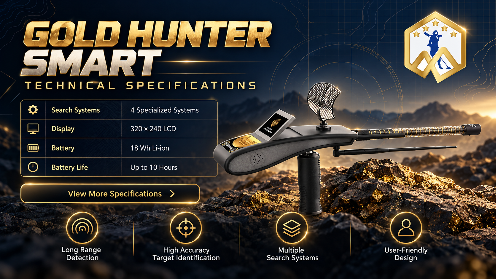 Gold Hunter Smart Technical Specifications