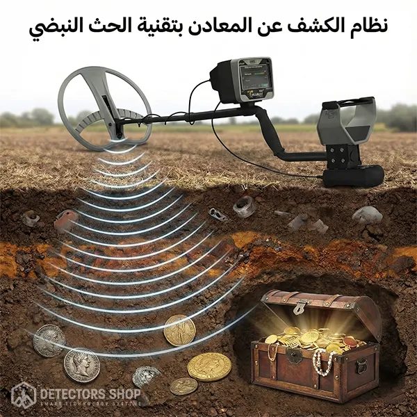 نظام الكشف عن المعادن بتقنية الحث النبضي