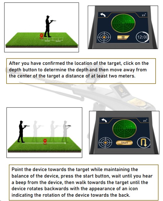 Gold Hunter Smart depth measurement first step