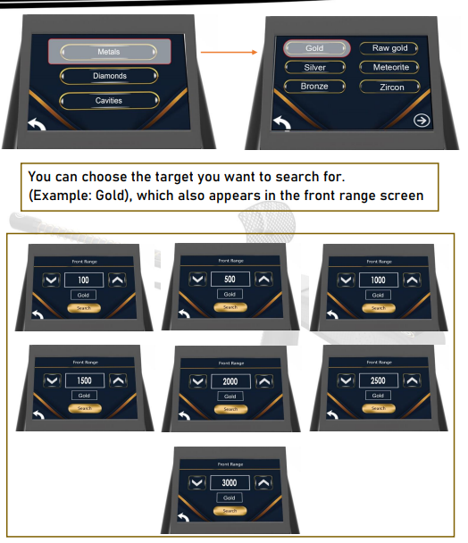Gold Hunter Smart target selection and search range