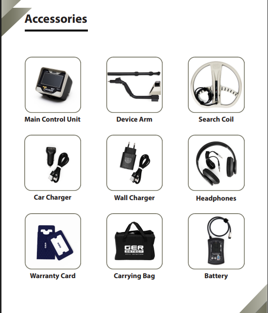 Treasure Way Metal Detector accessories
