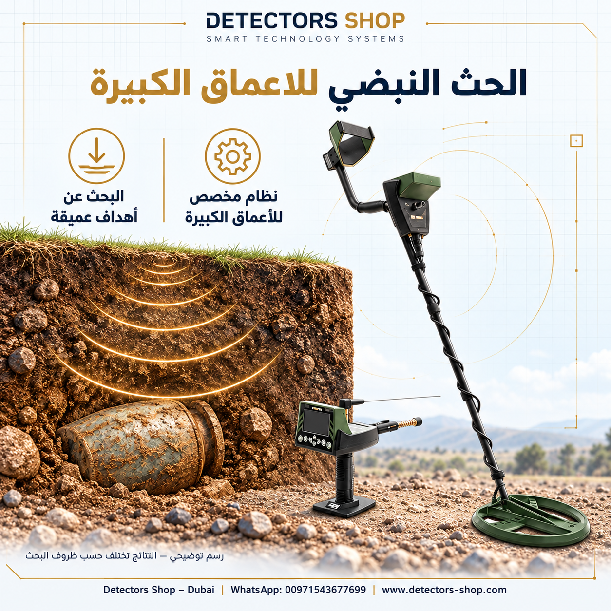 نظام الحث النبضي للأعماق الكبيرة